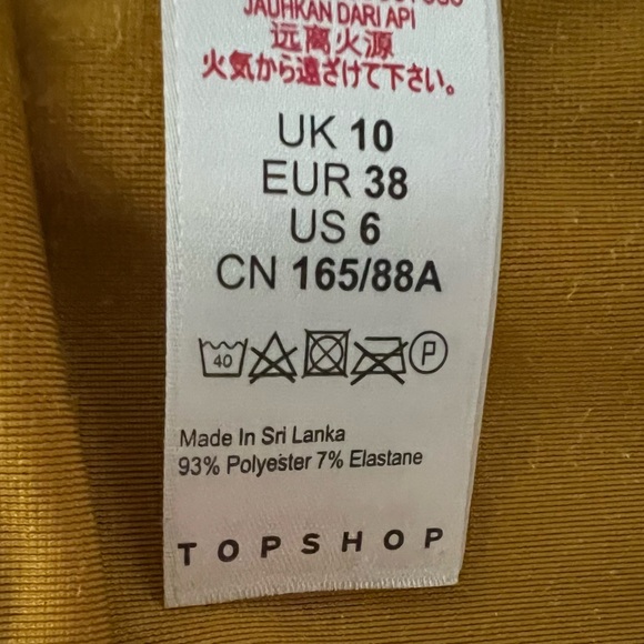 MIDI TOPSHOP VALVET DRESS - Picture 7 of 7